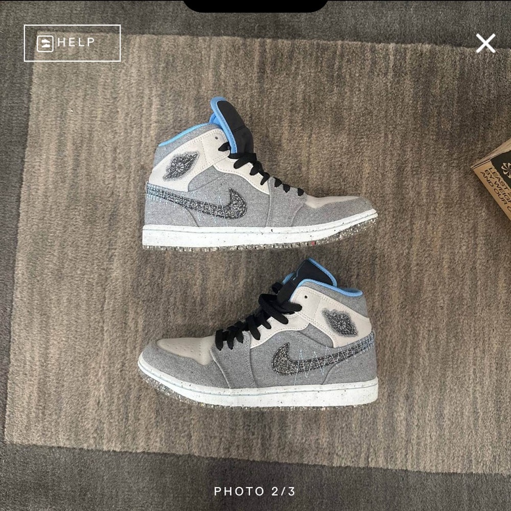 Nike Air Jordan 1 Mid Crater Grey 7.5 NIB